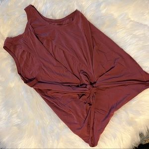 Lululemon All Tied Up Tank So Merlot